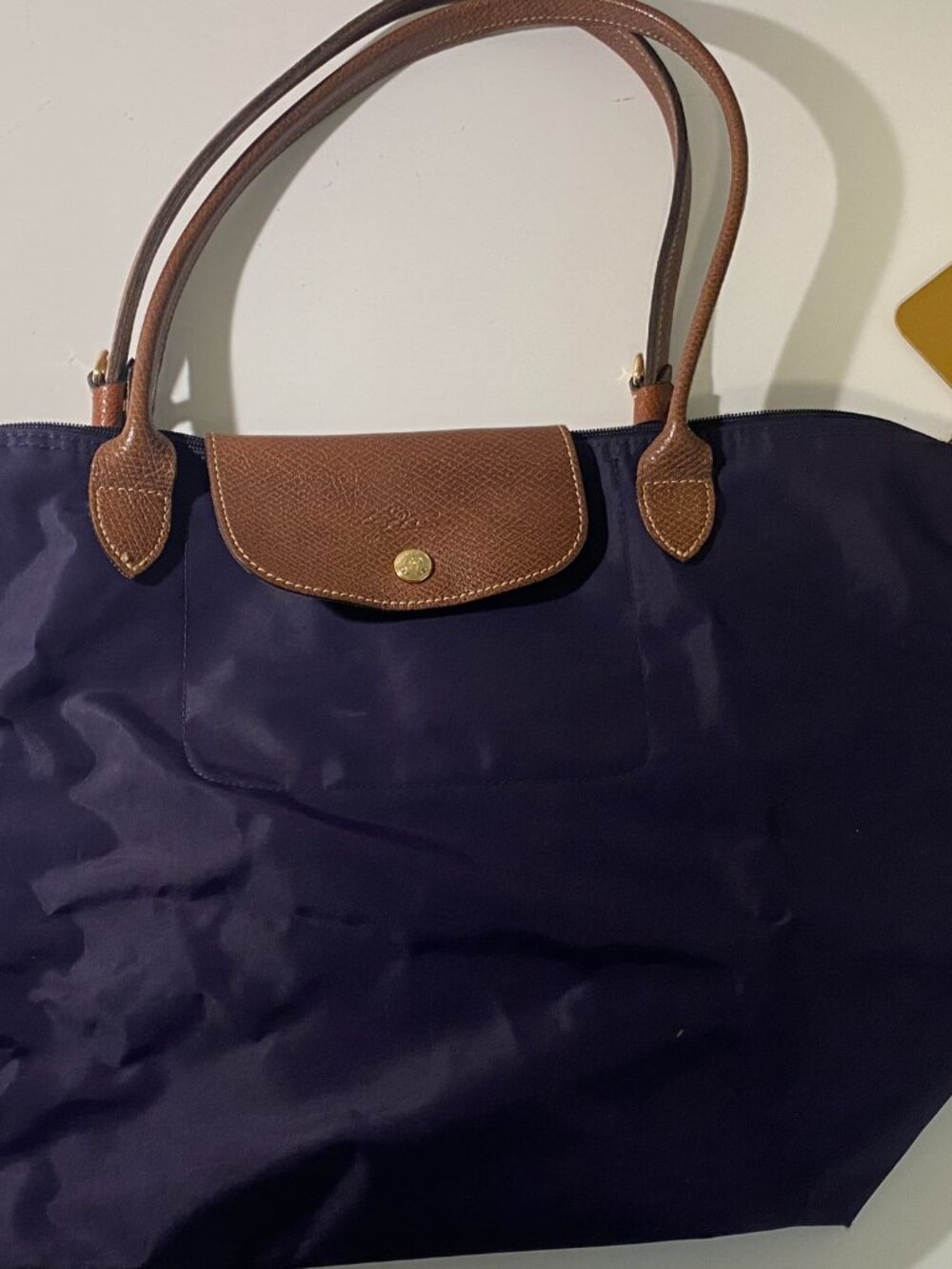 Authentic Preowned Purple Longchamp LePliage Large Tote - Picture 3 of 14